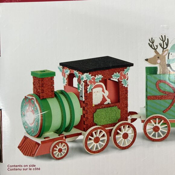 Creatology Christmas Train Craft Set Foam Lights Up Ages 6+ Santa Reindeer New - Picture 8 of 10